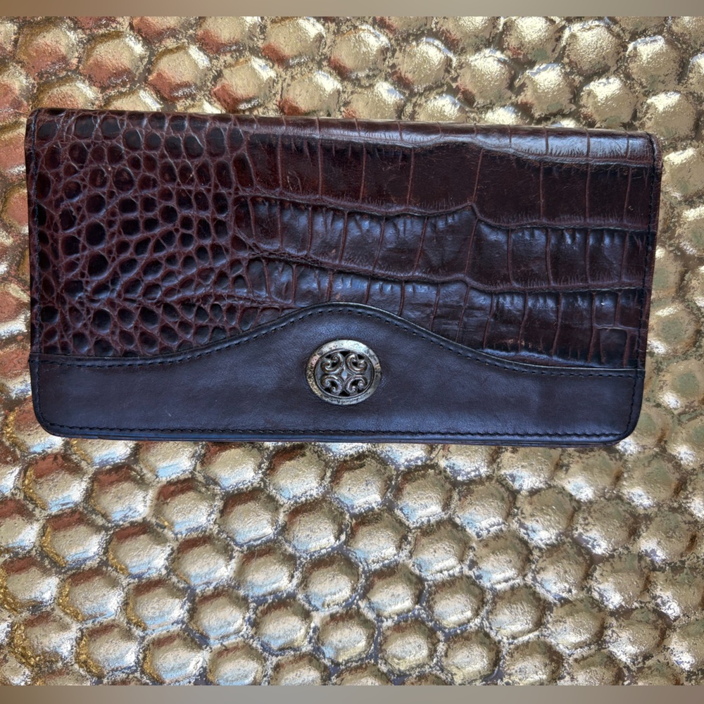 Brighton Leather Checkbook Wallet